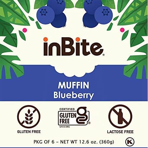 INBITE GLUTEN FREE MUFFIN BLUEBERRY - 12 count - 2 PACK - CERTIF...