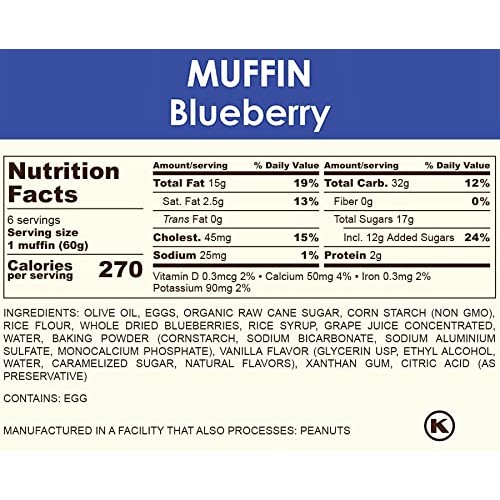INBITE GLUTEN FREE MUFFIN BLUEBERRY - 12 count - 2 PACK - CERTIF...