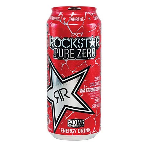 Rockstar Pure Zero Energy Drink Variety- Grape, Mandarin Orange,