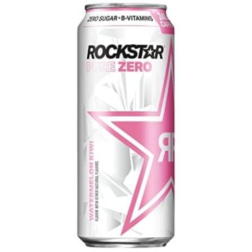 Rockstar Pure Zero Energy Drink Variety- Silver Ice, Pure Zero P