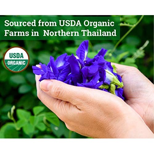 Incas 100% Usda Organic Butterfly Pea Flower Tea 4.41 Oz 125 G