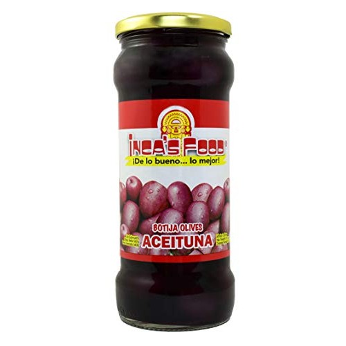 Incas Food Black Olives In Brine - Aceitunas Negras De Botija -