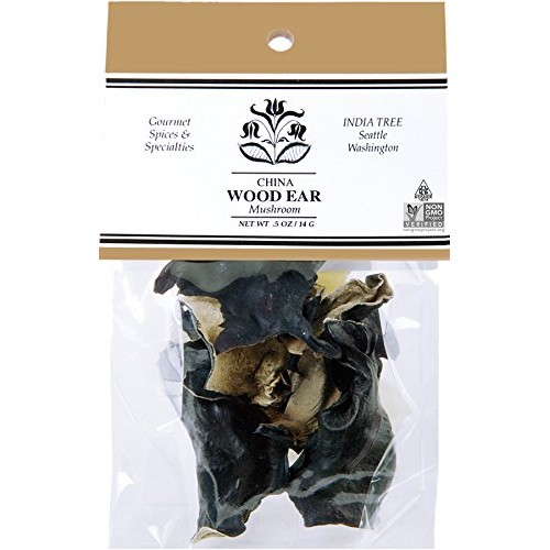 India Tree Wood Ear Mushrooms, .5 Oz Pack Of 6