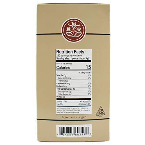 India Tree Brown European-Style Sugar Cubes, 2.2 Pound