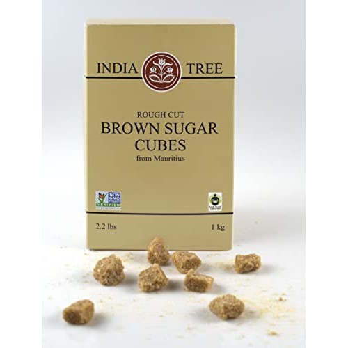 India Tree Brown European-Style Sugar Cubes, 2.2 Pound
