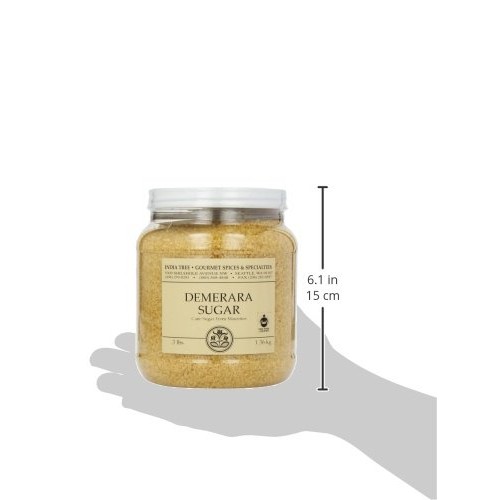 India Tree Demerara Sugar, 3 Lb Pack Of 2