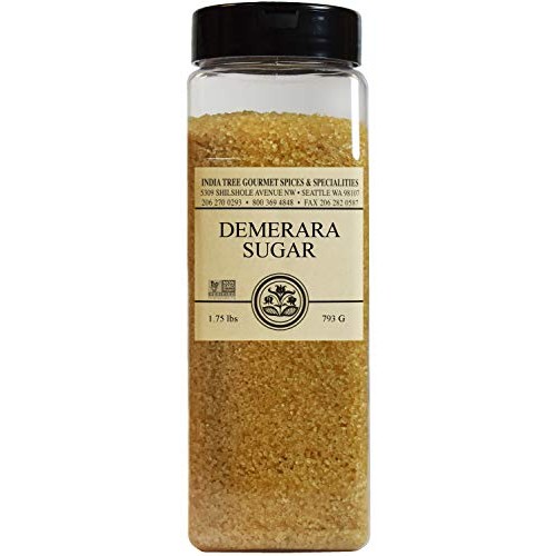 India Tree Demerara Sugar, Pantry Pak, 1.75 Lb, Raw, Sugar, 28 Oz