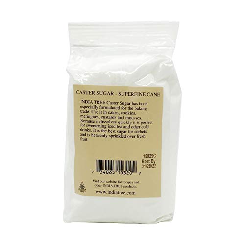 India Tree Superfine Caster Baking Sugar, 1 Lb. Bag