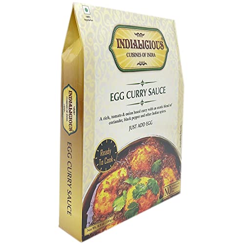Indialicious Sauce 8.8 oz Egg Curry Sauce, 6 Pack