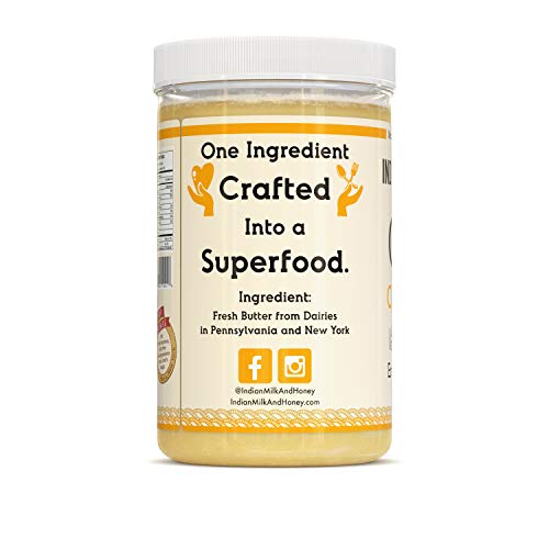 Chef Crafted Original Clarified Ghee Butter By Indian Milk &Amp; Hon