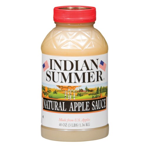 Indian Summer Apple Sauce, Natural, 48 Ounce Pack Of 8
