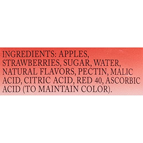 Indian Summer Chunky Apple Sauce, Strawberry, 23 Ounce Pack Of 6