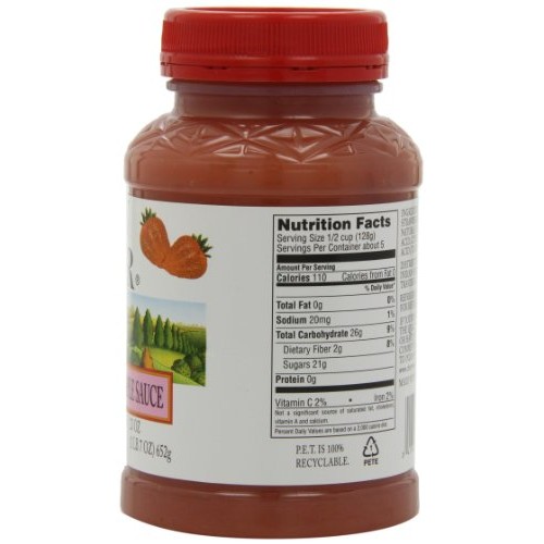 Indian Summer Chunky Apple Sauce, Strawberry, 23 Ounce Pack Of 6