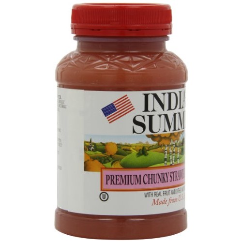 Indian Summer Chunky Apple Sauce, Strawberry, 23 Ounce Pack Of 6