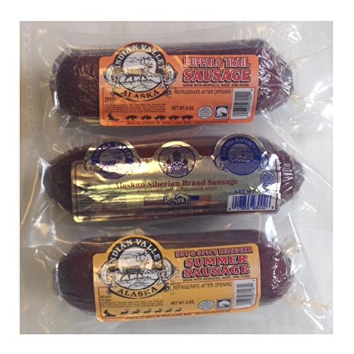 Indian Valley Meats Sausage Variety 3-Pack- One Each With Reinde