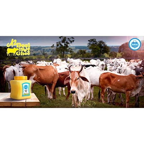 Indicow A2 Cow Ghee Grass Fed A2 Cows, Paleo And Keto, Non-Gmo