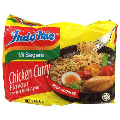 Indomie Instant Soup Noodles/ Chicken Curry Flavour / Total 10 P
