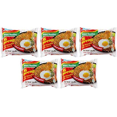 Indomie Mi Goreng Instant Stir Fried Noodles, Halal Certified, O...
