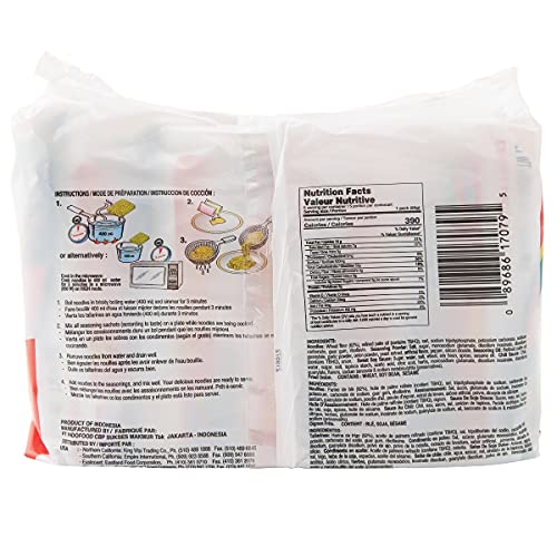 Indomie Mi Goreng Instant Stir Fry Noodles, Halal Certified, Ori...