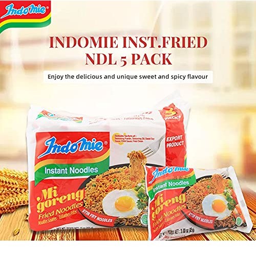 Indomie Mi Goreng Instant Stir Fry Noodles, Halal Certified, Ori...