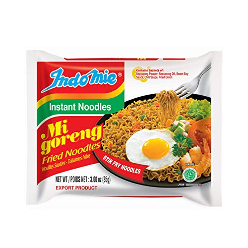 Indomie Mi Goreng Instant Stir Fry Noodles, Halal Certified, Ori...