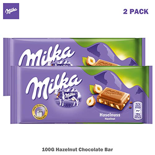 Worlds Best Milka Chocolate - Whole Nuts, 10 Bars