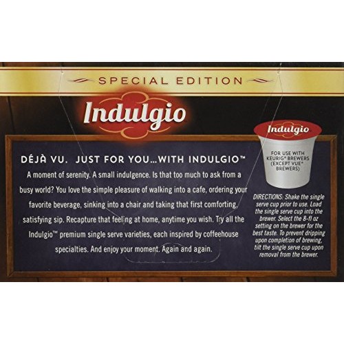 Indulgio Cappuccino, Sweet &Amp; Salty Caramel, 12-Count Single Serv