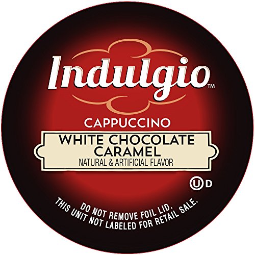 Indulgio Cappuccino, White Chocolate Caramel, 12-Count Single Se