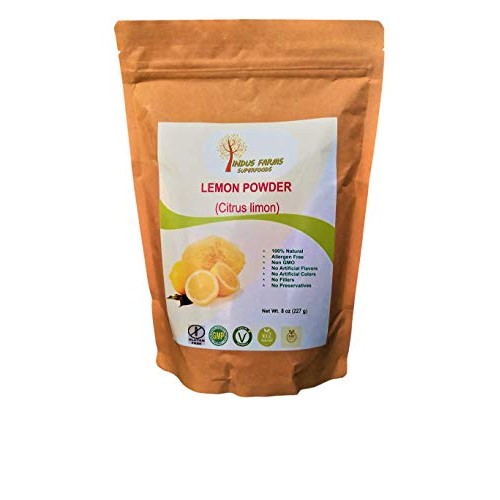 100% Natural Lemon Powder, 8 Oz, Eco-Friendly Resealable Pouch,