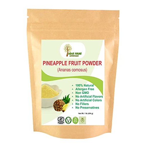 100% Natural Pineapple Fruit Powder, 1 Lb, Eco-Friendly Resealab