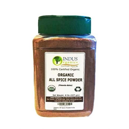 Indus Organics Allspice Powder, 8 Oz, Jar, Premium Grade, High P