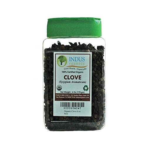 Indus Organics Clove Whole, 6 Oz Jar, Premium Grade, Hand Picked