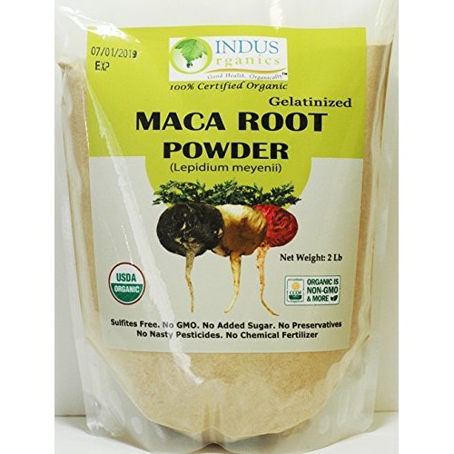 Indus Organics Maca Powder Mixed, 4 Lb Bag, Gelatanized, Pre-W