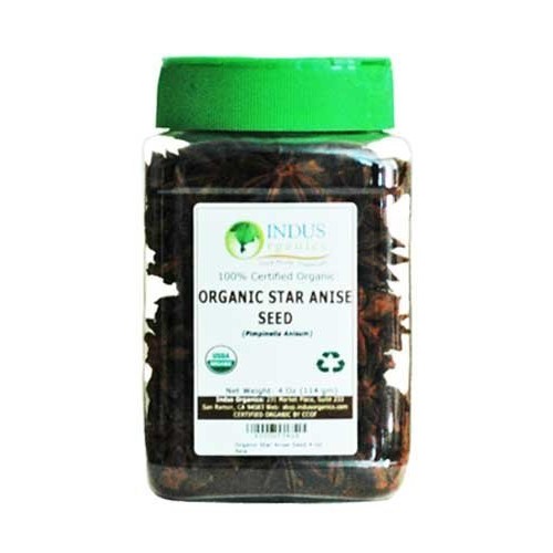 Indus Organics Star Anise, 8 Oz 2 Jar 4 Oz, Premium Grade, Ha