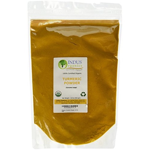 Indus Organics Turmeric Curcumin 1 Lb,Refill Bag, , Premium Gr