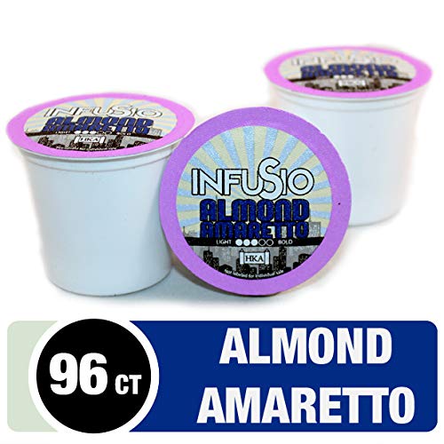 96 Count - Almond Amaretto Flavored Infusio Coffee, Single-Serve