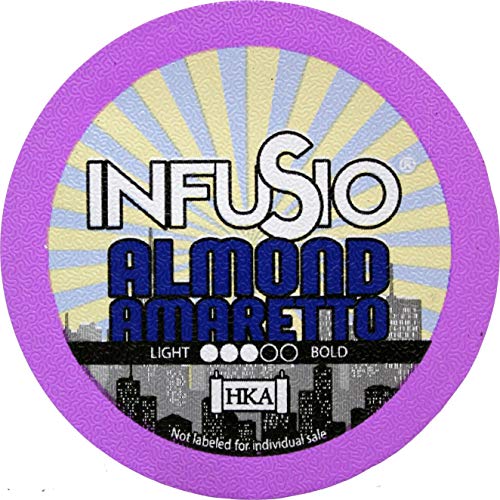 96 Count - Almond Amaretto Flavored Infusio Coffee, Single-Serve
