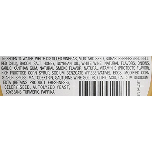 Inglehoffer Applewood Bacon Mustard, 10 Ounce Squeeze Bottle