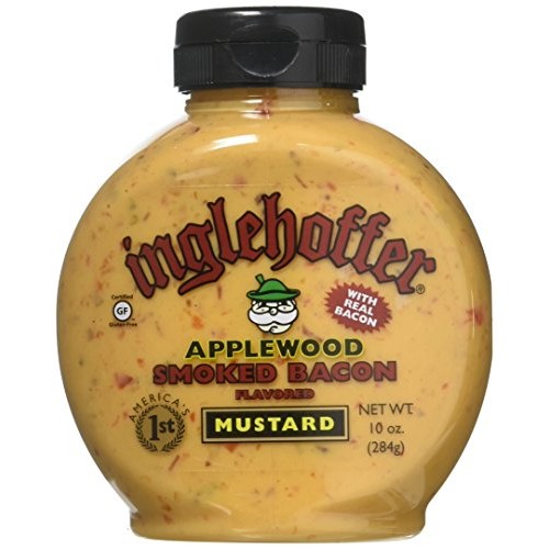Inglehoffer Applewood Bacon Mustard, 10 Ounce Squeeze Bottle