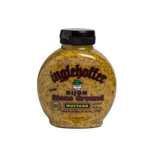 Inglehoffer Stone Ground Dijon Mustard, 10.25 Ounce Squeeze Bottle