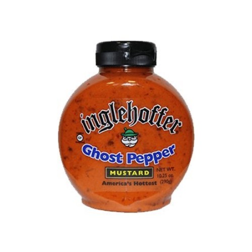 Inglehoffer Ghost Pepper Mustard, 10.25 Oz Squeeze Bottle