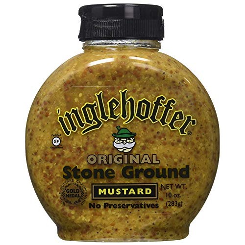 Inglehoffer Stone Ground Mustard, 10-Ounce Squeezable Bottle Pa