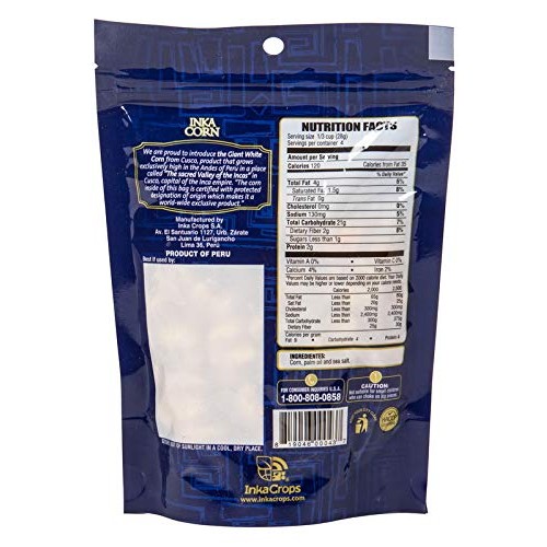 Inka Corn Nuts, Gluten Free Roasted Giant Corn, Original Flavor,