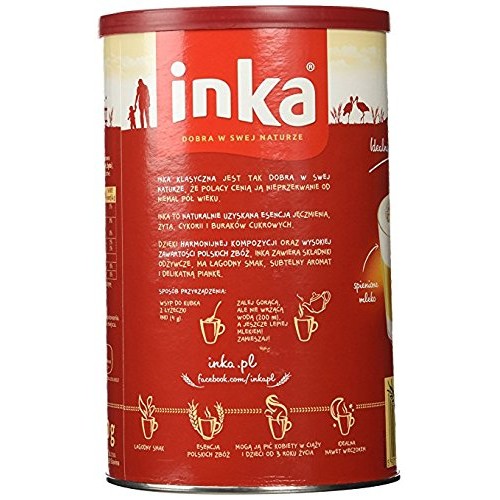 Inka Roasted Grain Coffee Kawa Zbozowa Pack Of 6 - 200 Gram Cans