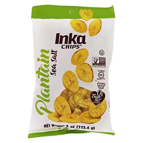 Inka Crops Inka Chips, Seasalt Plantain Chips, 4 Ounce Pack Of 12