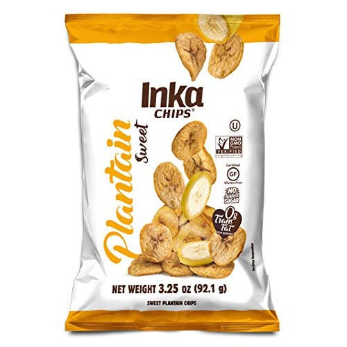 Inka Crops Inka Chips, Sweet Plantain Chips, 3.25 Ounce Pack Of