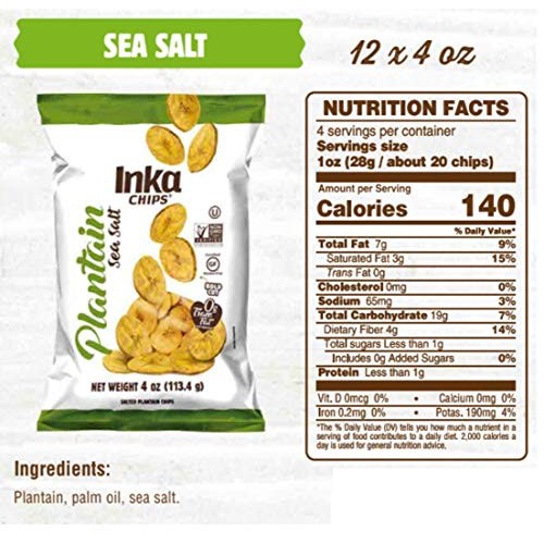 Inka Crops Inka Crops Roasted Plantains, 4-Ounce Bags Pack Of 12