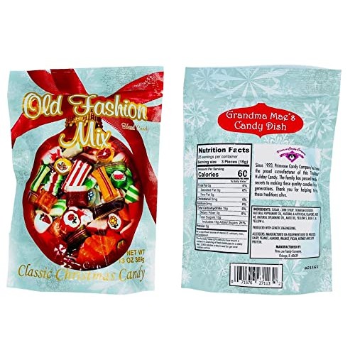 Classic Christmas Hard Candy Mix of Old Fashion Traditional Holi...