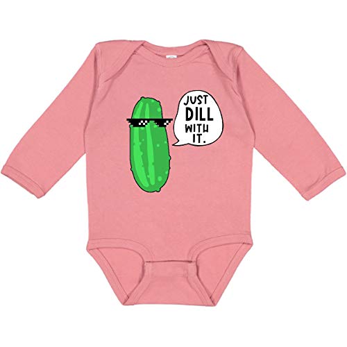 Inktastic Just Dill With It Chill Dill Long Sleeve Creeper 6 Mon