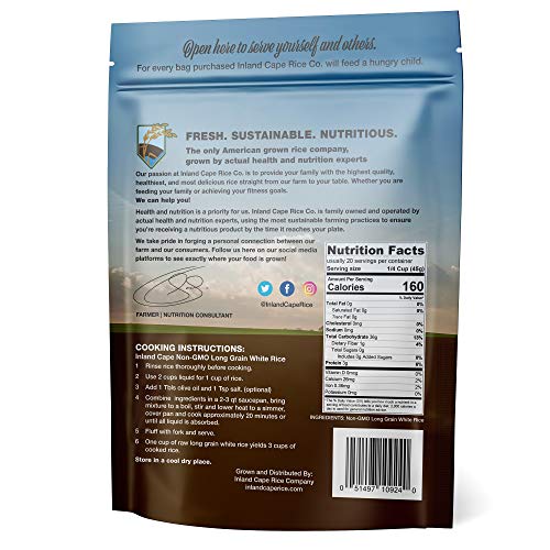 Inland Cape Rice, Long-Grain White Rice - Non-Gmo, Usa Grown, 2
